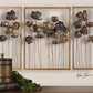 Uttermost Metal Tulips Wall Art Set/3 By Casagear Home