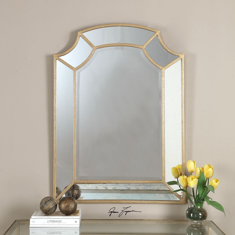 Uttermost Francoli Gold Arch Mirror By Casagear Home UT-12929