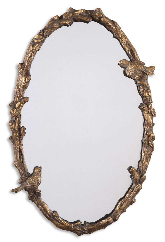 Uttermost Paza Oval Vine Gold Mirror By Casagear Home