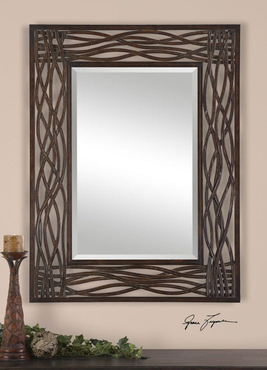 Uttermost Dorigrass Brown Metal Mirror By Casagear Home