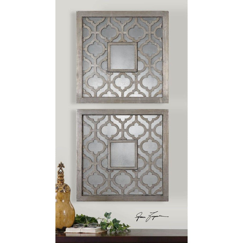 Uttermost Sorbolo Squares Decorative Mirror Set/2 By Casagear Home UT-13808