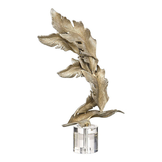 Uttermost Fall Leaves Champagne Sculpture By Casagear Home