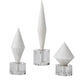 Uttermost Alize White Stone Sculptures S/3 By Casagear Home