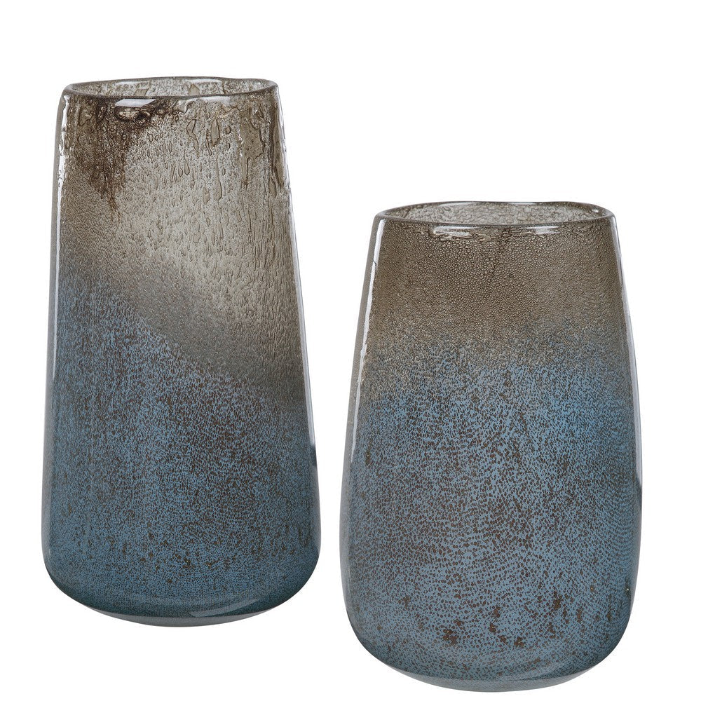 Uttermost Ione Seeded Glass Vases, S/2 By Casagear Home