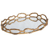 Uttermost Cable Chain Mirrored Tray By Casagear Home