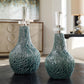 Uttermost Almera Dark Teal Bottles S/2 By Casagear Home UT-17842