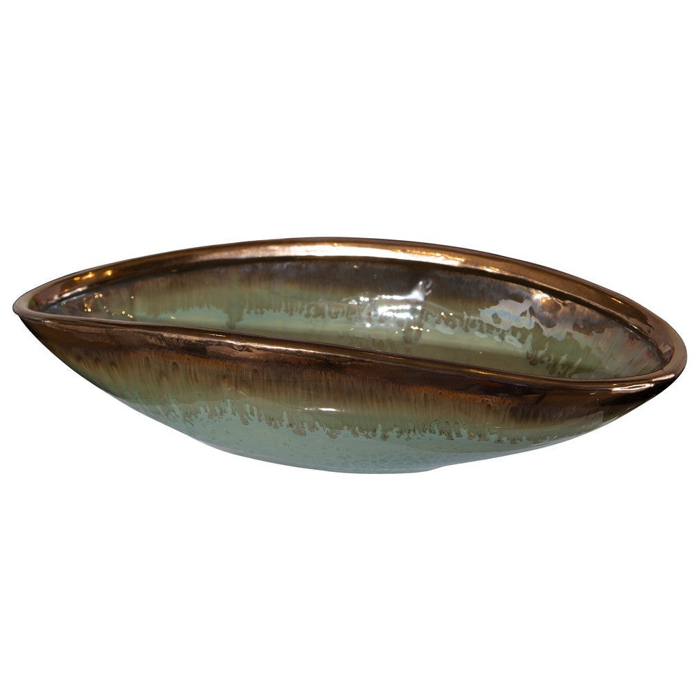 Uttermost Iroquois Green Glaze Bowl By Casagear Home