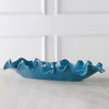 Uttermost Ruffled Feathers Blue Bowl By Casagear Home UT-18052