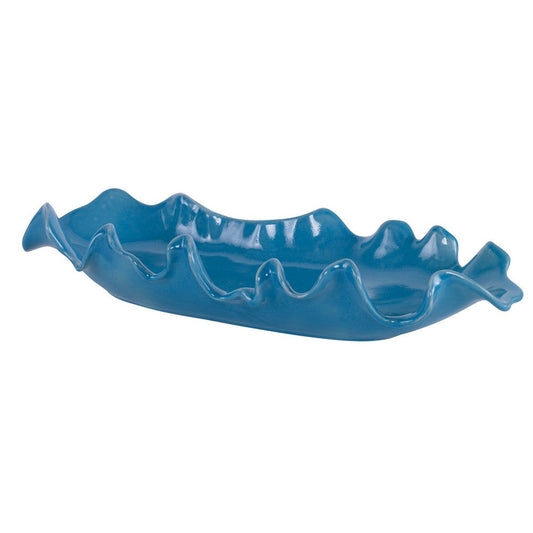 Uttermost Ruffled Feathers Blue Bowl By Casagear Home