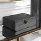 Uttermost Lalique Black Shagreen Box By Casagear Home UT-18058