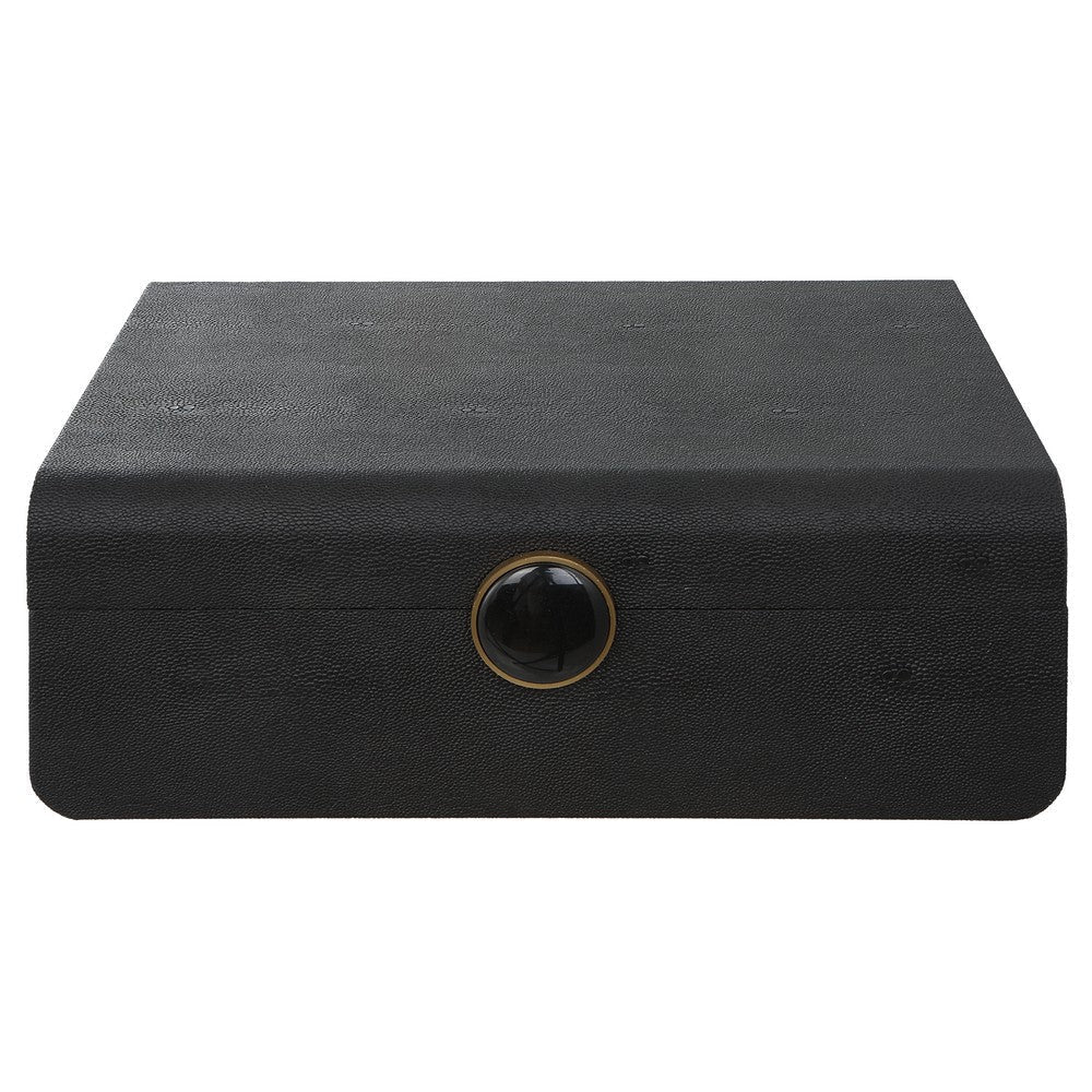 Uttermost Lalique Black Shagreen Box By Casagear Home