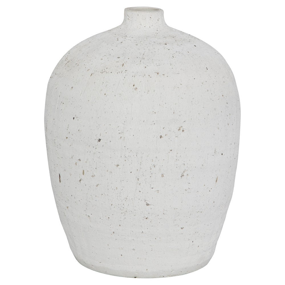 Uttermost Floreana Medium White Vase By Casagear Home