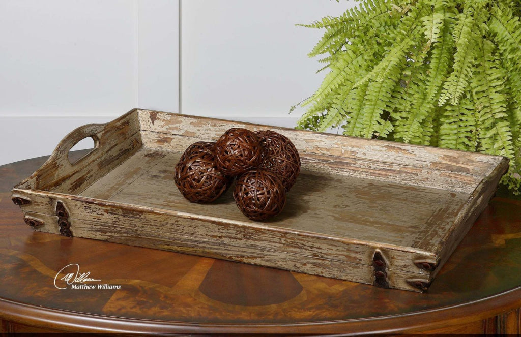 Uttermost Abila Wooden Tray By Casagear Home