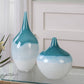 Uttermost Carla Teal White Vases S/2 By Casagear Home UT-20084