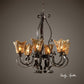 Uttermost Vetraio 6Lt Oil Rubbed Bronze Chandelier By Casagear Home UT-21006