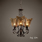 Uttermost Vetraio 3Lt Oil Rubbed Bronze Chandelier By Casagear Home UT-21008