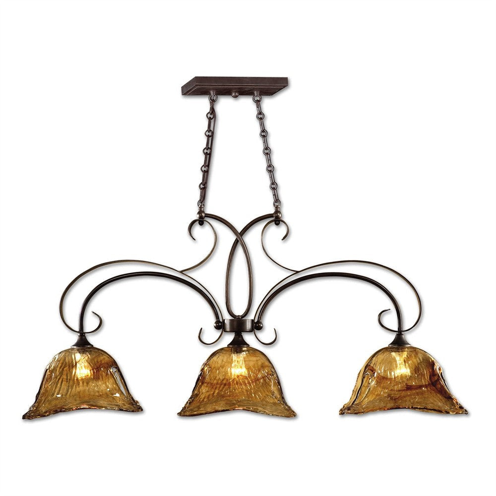 Uttermost Vetraio 3 Lt Bronze Kitchen Island Light By Casagear Home