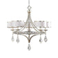 Uttermost Tamworth 5 Light Silver Champagne Chandelier By Casagear Home