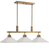 Uttermost Brookdale Industrial 3 Light Linear Chandelier By Casagear Home UT-21346