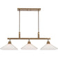 Uttermost Brookdale Industrial 3 Light Linear Chandelier By Casagear Home