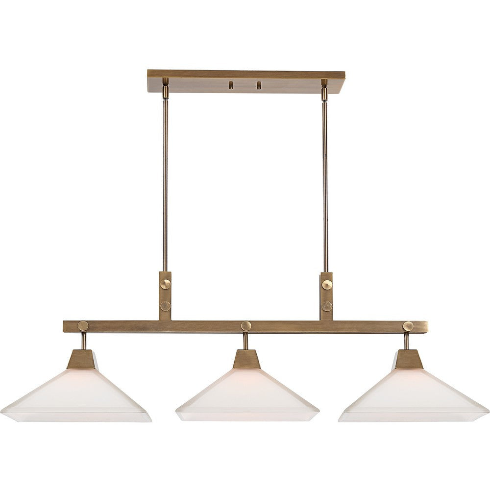 Uttermost Brookdale Industrial 3 Light Linear Chandelier By Casagear Home