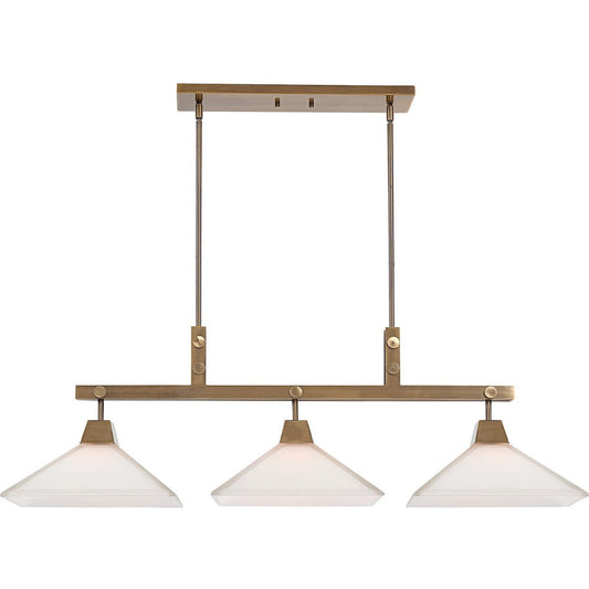 Uttermost Brookdale Industrial 3 Light Linear Chandelier By Casagear Home