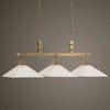 Uttermost Brookdale Industrial 3 Light Linear Chandelier By Casagear Home UT-21346