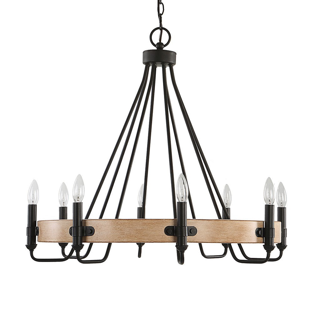 Uttermost Deschutes 8 Light Farmhouse Chandelier By Casagear Home UT-21356