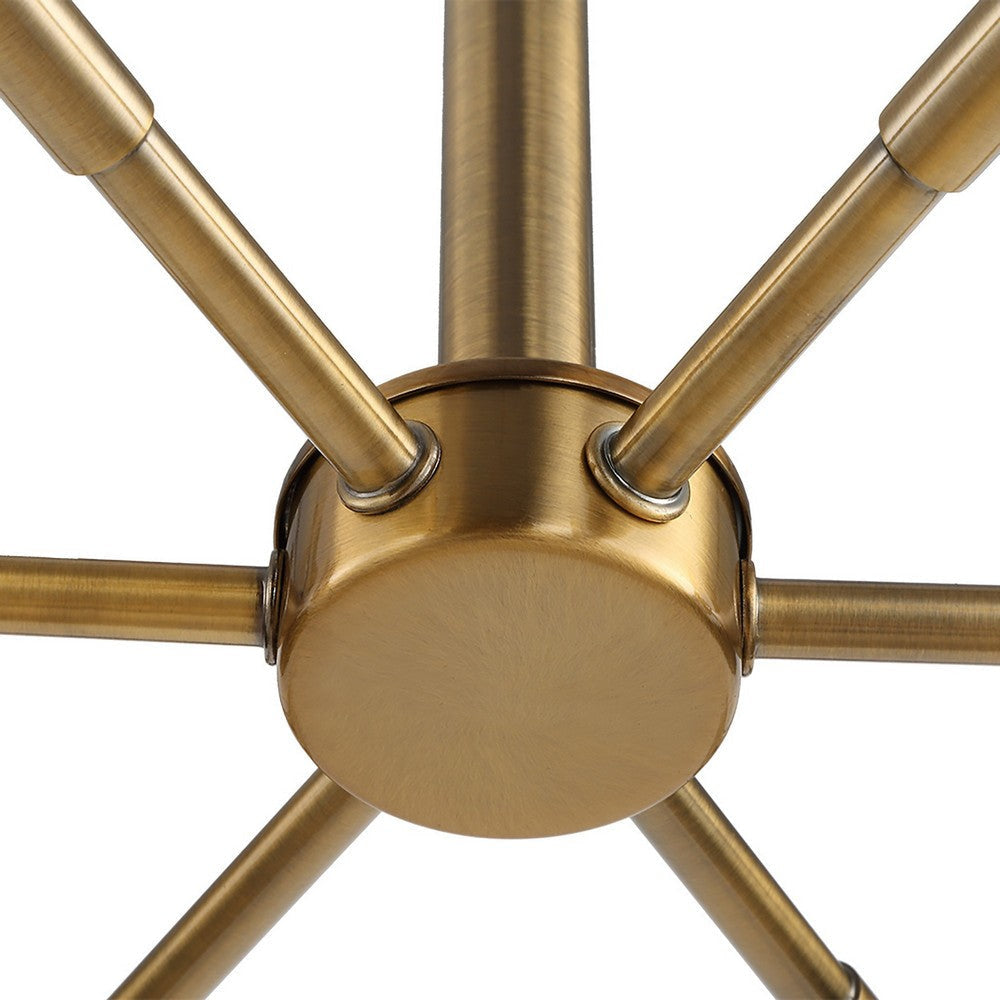 Uttermost Cret 12 Light Brass Chandelier UT-21391