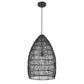 Uttermost Nandi 1 Light Woven Black Pendant By Casagear Home UT-21588