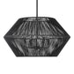 Uttermost Suva 4 Light Black Rope Pendant By Casagear Home UT-21589