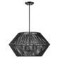 Uttermost Suva 4 Light Black Rope Pendant By Casagear Home UT-21589