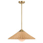 Uttermost Phuvinh 1 Light Rattan Shade Pendant By Casagear Home UT-21590