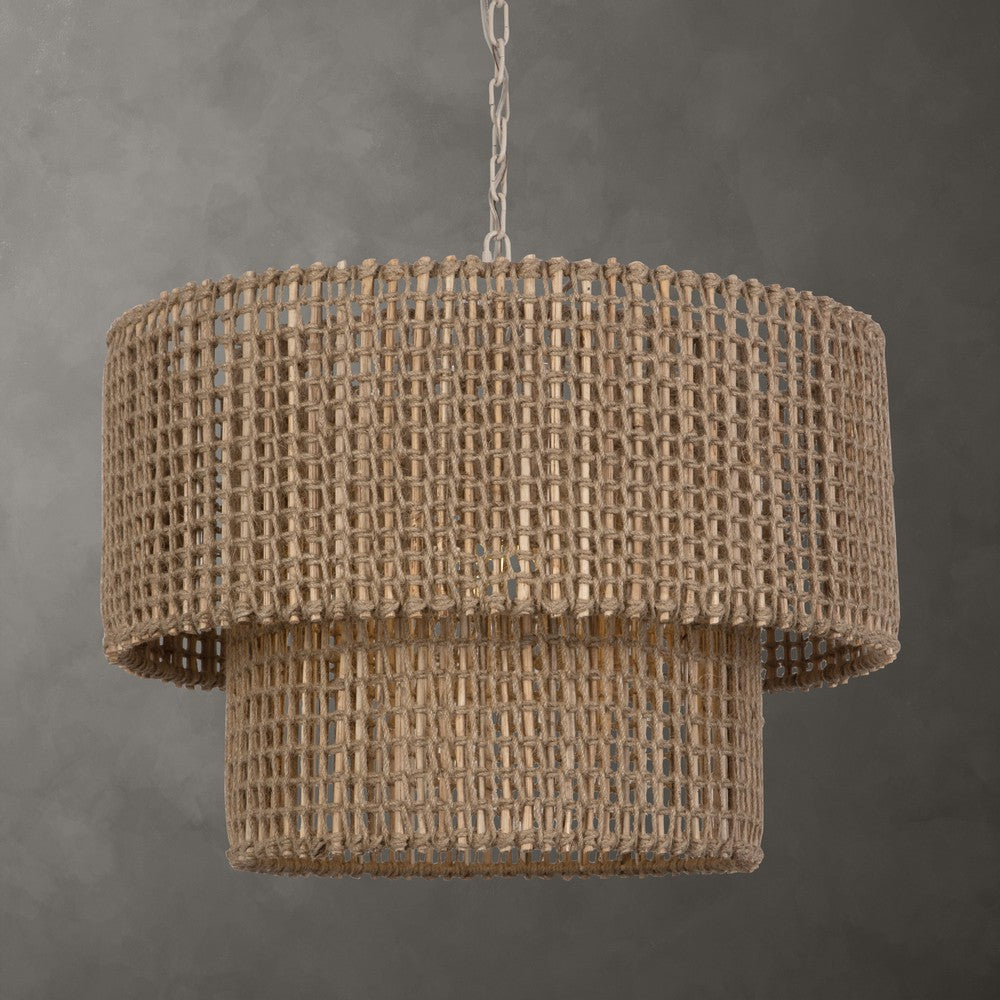 Uttermost Biswas Woven Jute 1 Light Pendant By Casagear Home UT-21595