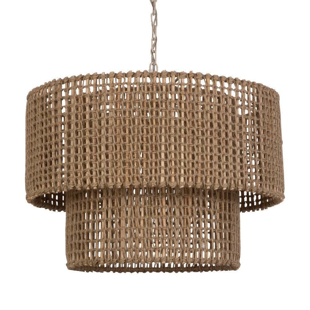 Uttermost Biswas Woven Jute 1 Light Pendant By Casagear Home UT-21595