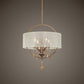 Uttermost Alenya 4 Light Fabric Drum Pendant By Casagear Home UT-21962