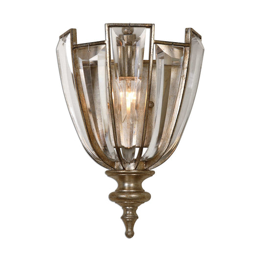 Uttermost Vicentina 1 Light Crystal Wall Sconce By Casagear Home