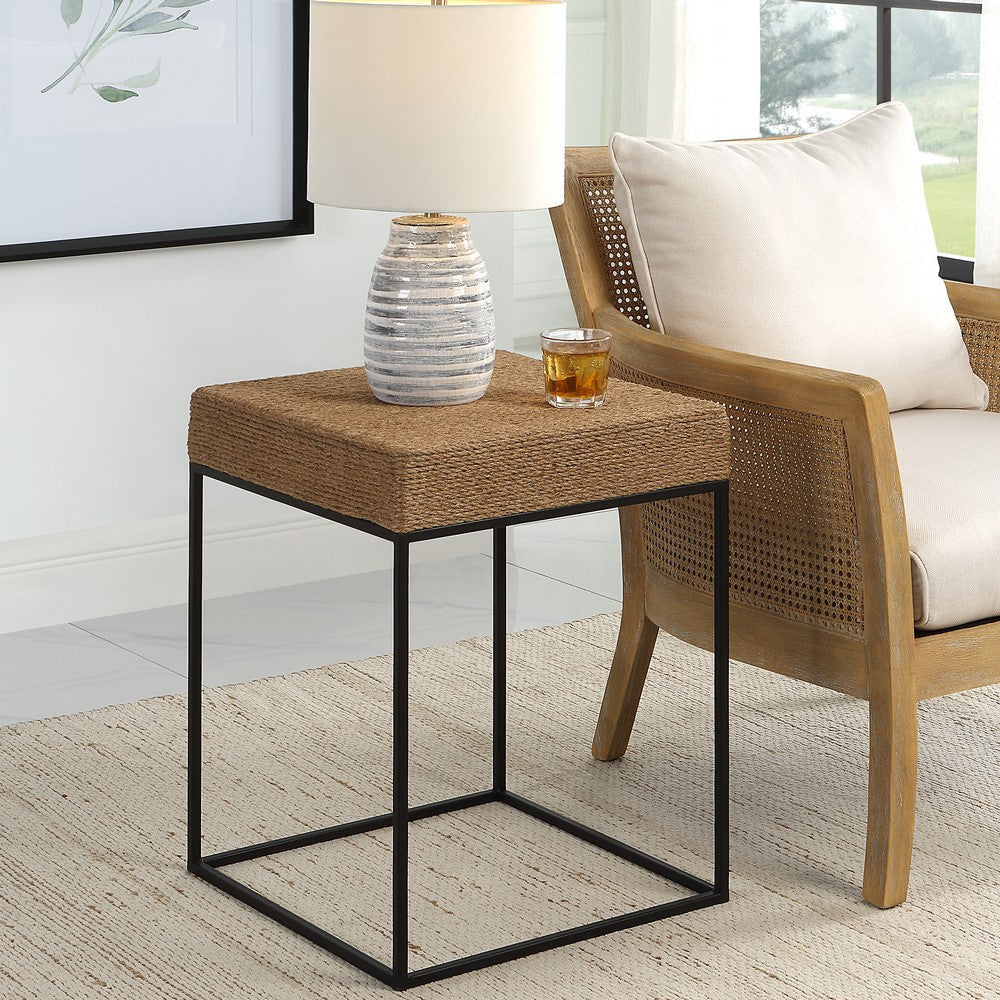 Uttermost Laramie Rustic Rope Accent Table By Casagear Home UT-22884