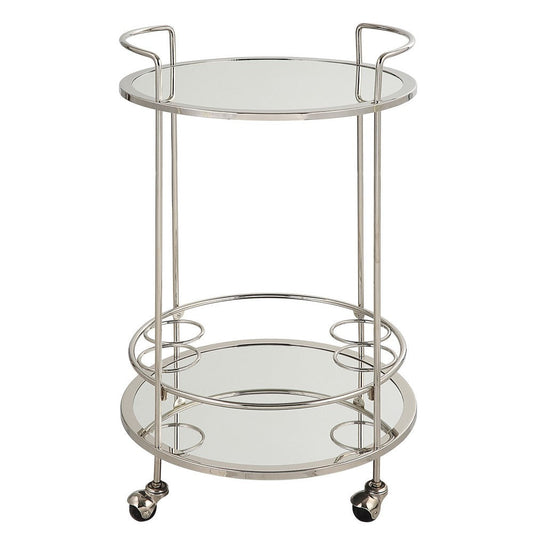 Uttermost Spritz Chrome Bar Cart By Casagear Home