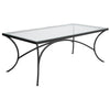 Uttermost Alayna Black Metal & Glass Coffee Table By Casagear Home UT-22909