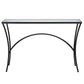 Uttermost Alayna Black Metal & Glass Console Table By Casagear Home