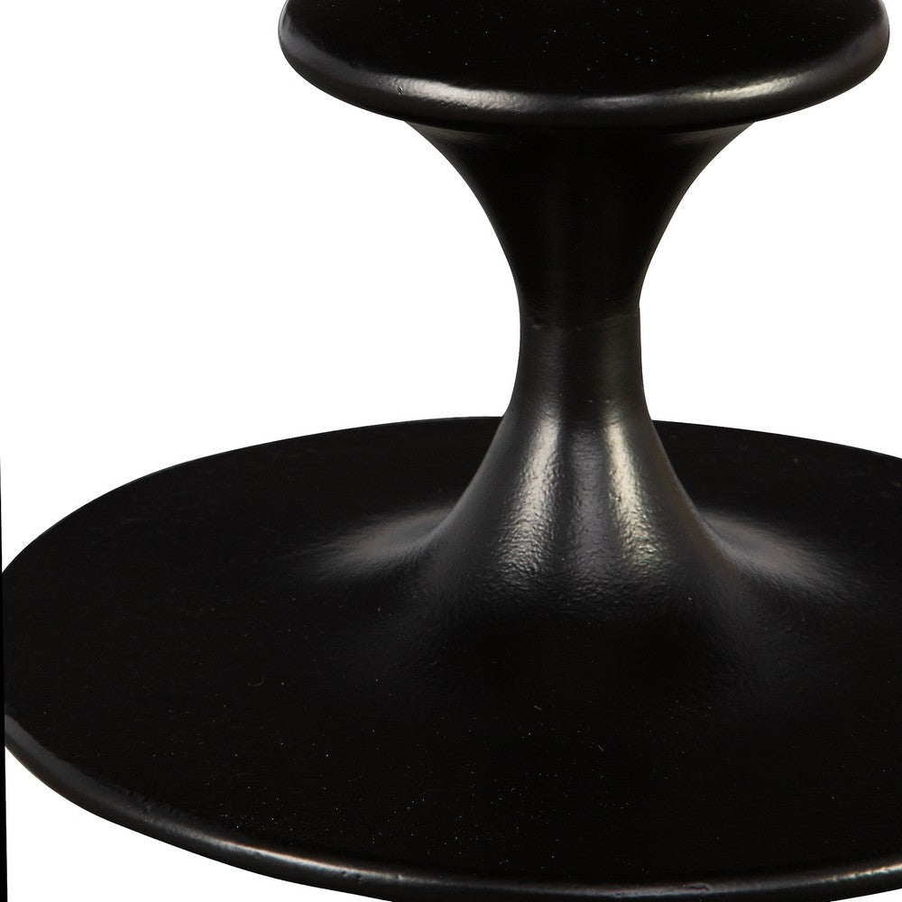 Uttermost Flight Textured Black Accent Table By Casagear Home UT-22921