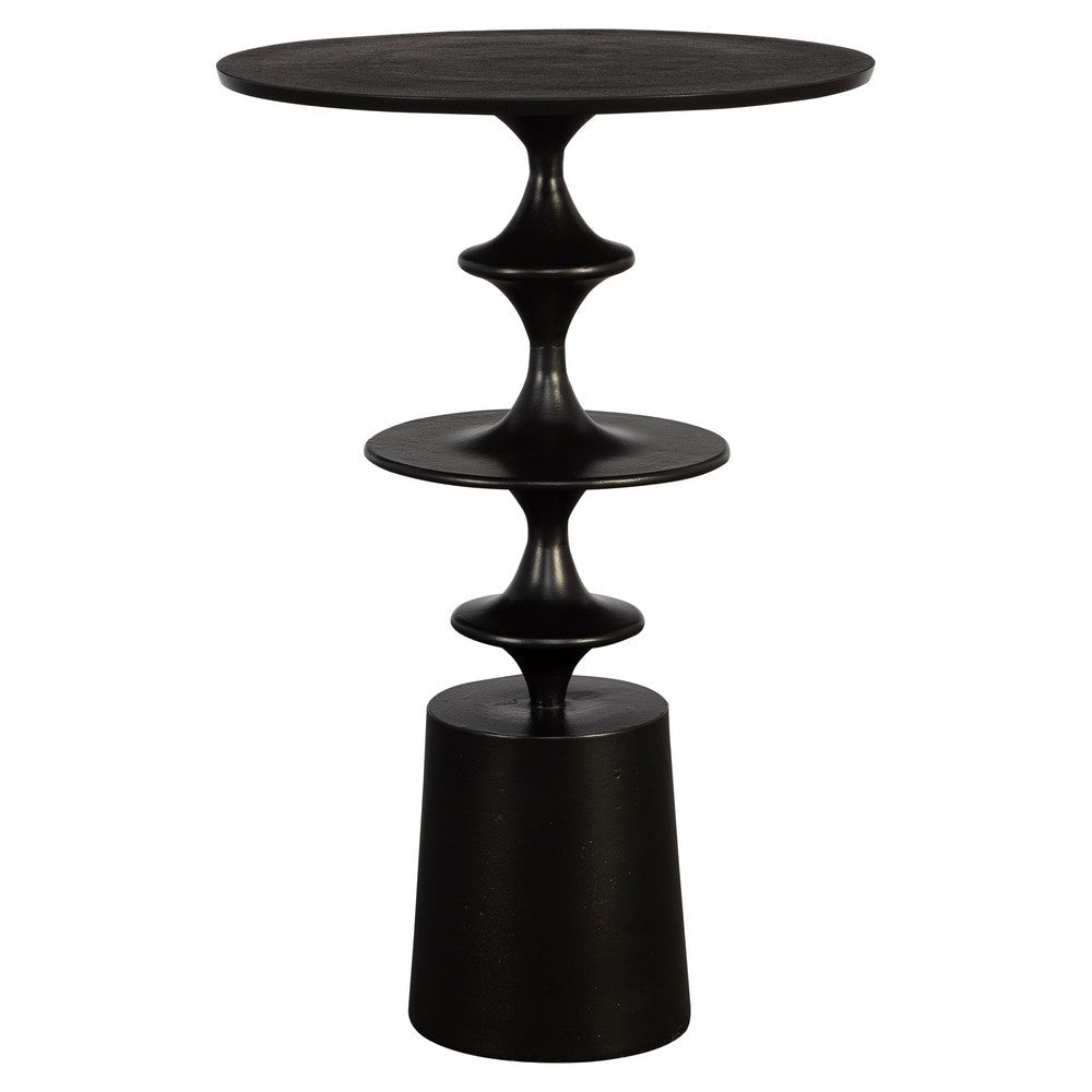 Uttermost Flight Textured Black Accent Table By Casagear Home