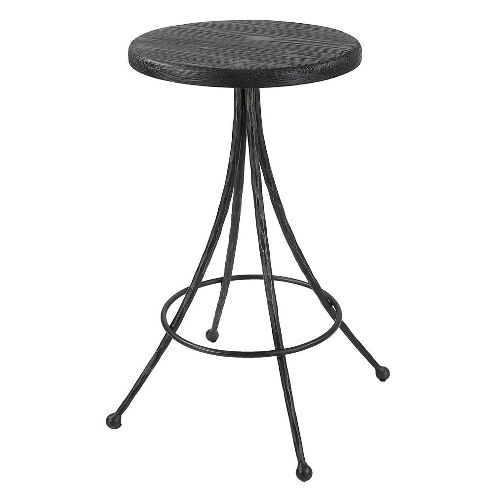 Uttermost Sona Black Counter Stool By Casagear Home