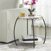 Uttermost Chainlink White Marble Side Table By Casagear Home UT-22974