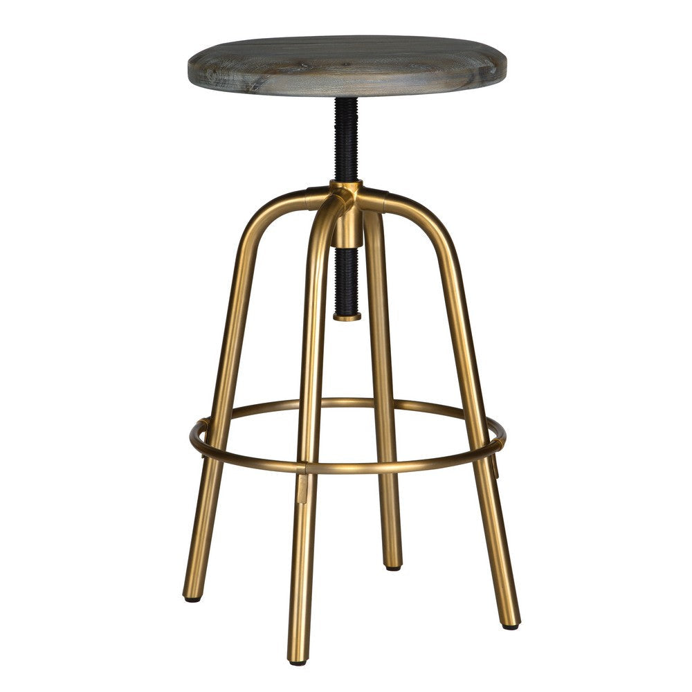 Uttermost Revolve Brass Counter Stool By Casagear Home