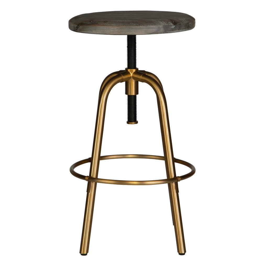 Uttermost Revolve Brass Counter Stool By Casagear Home UT-22976