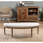 Uttermost Leggett Tufted White Bench By Casagear Home UT-23196