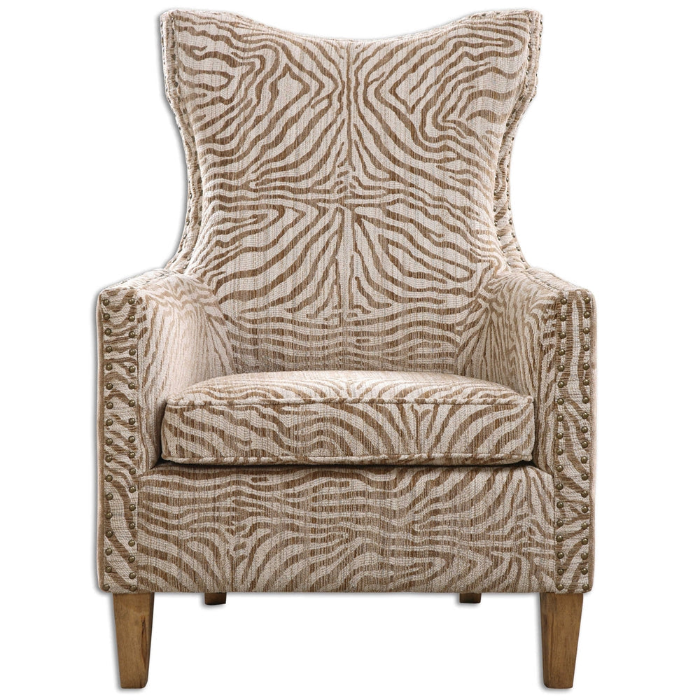 Uttermost Kiango Animal Pattern Armchair By Casagear Home