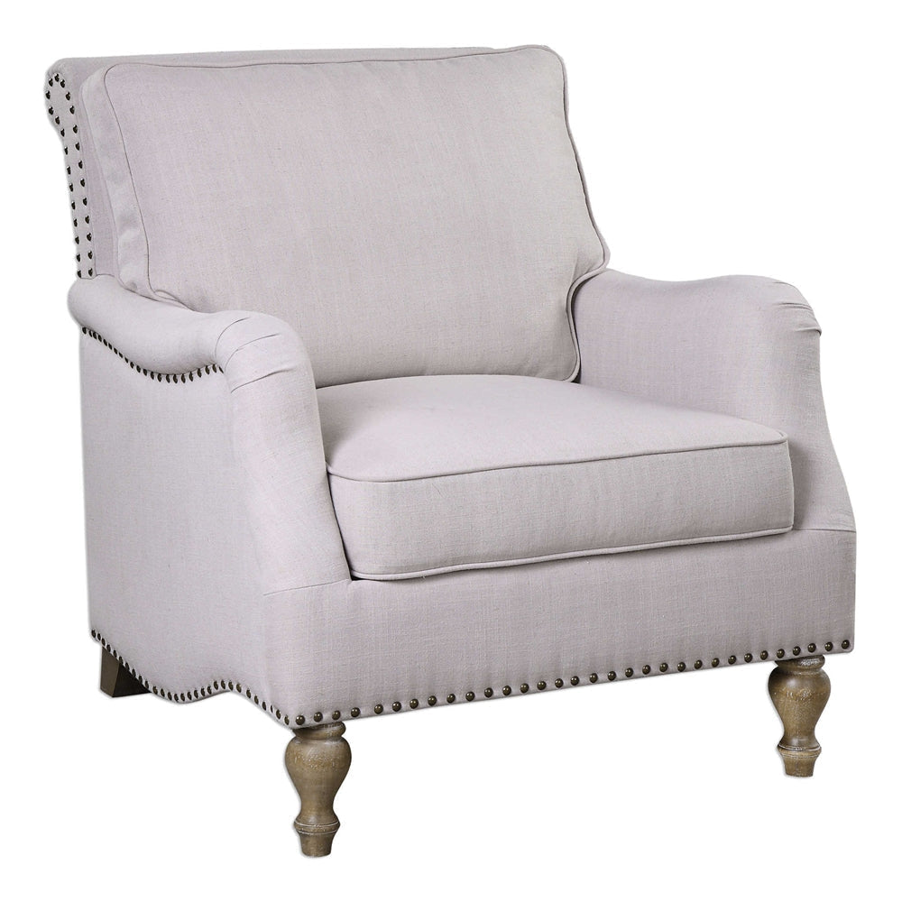 Uttermost Armstead Antique White Armchair By Casagear Home